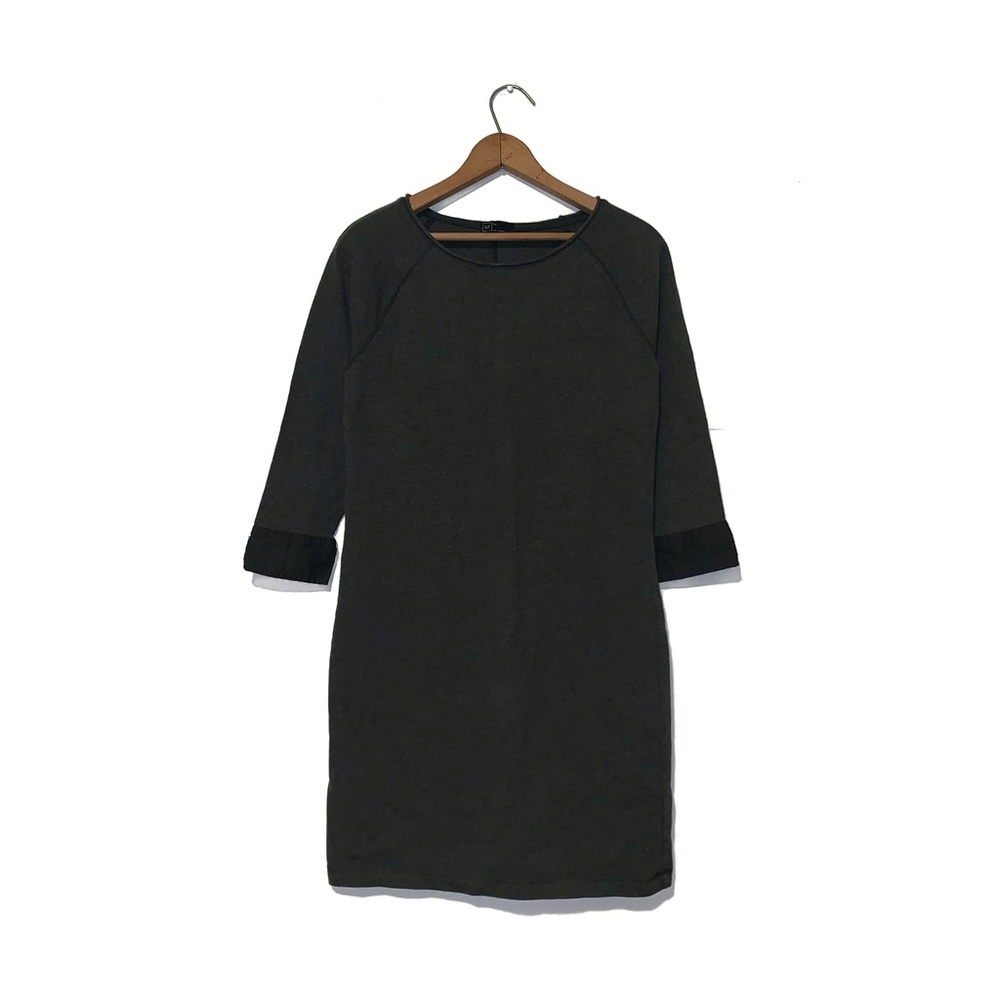 Gap gray sweater dress 3/4 cuff sleeve size XS